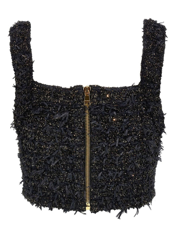 Balmain Lurex Tweed Top