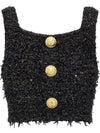 Balmain Lurex Tweed Top