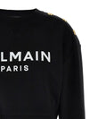 Balmain logo print cotton sweatshirt