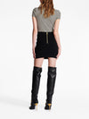 Balmain Button Embellished Knitted Skirt