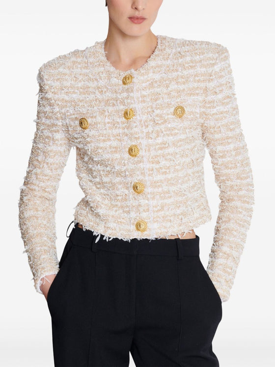 Balmain cropped tweed jacket