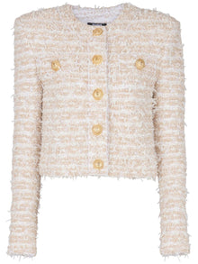  Balmain cropped tweed jacket