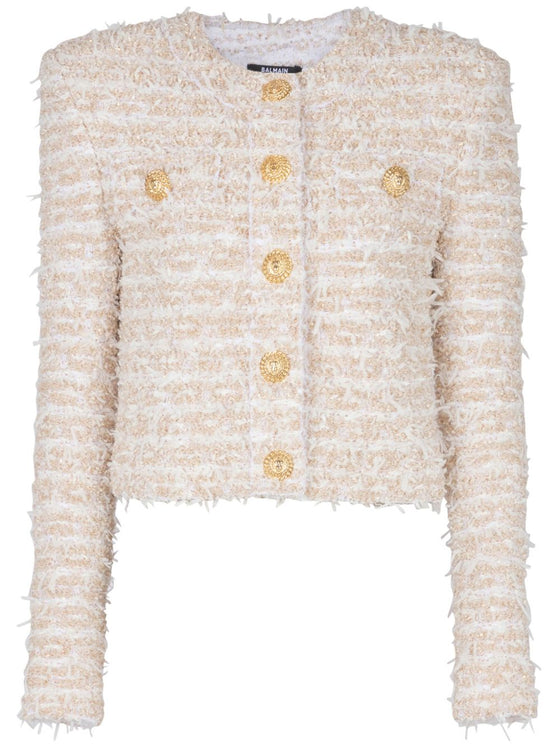 Balmain cropped tweed jacket