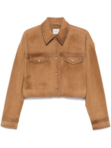  Alysi Caramel Brown suede jacket