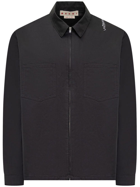 Marni Embroidered Logo Shirt