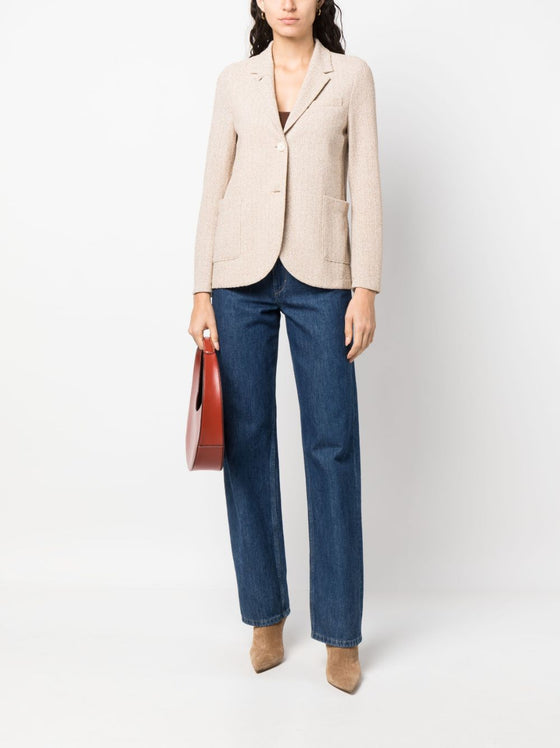 Harris Wharf London single-breasted blazer