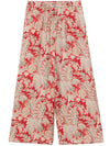 Pierre Louis Mascia Aloe silk palazzo pants