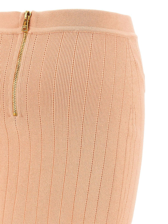 Balmain knitted mini skirt