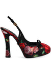 Dolce & Gabbana satin slingbacks