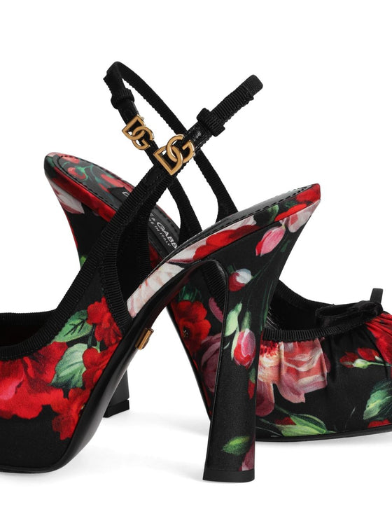 Dolce & Gabbana satin slingbacks