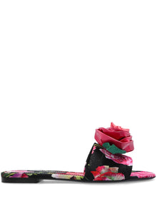  Dolce & Gabbana Floral Motif Slides