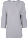 Emporio Armani side-slit blouse