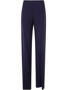  Emporio Armani satin-trim trousers