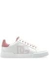 Dolce & Gabbana Portofino perforated-logo leather sneakers