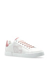 Dolce & Gabbana Portofino perforated-logo leather sneakers