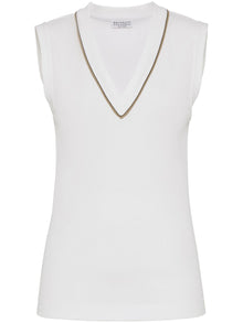  Brunello Cucinelli Top White