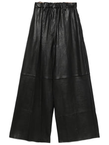  Alysi wide leg leather pants