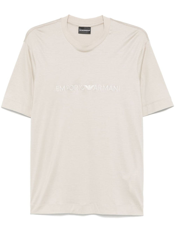 Emporio Armani T-shirts and Polos Beige