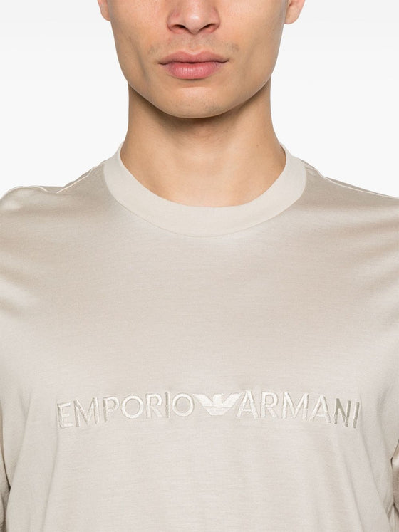 Emporio Armani T-shirts and Polos Beige