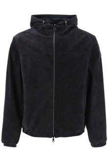  Moncler reversible suede frejus jacket in