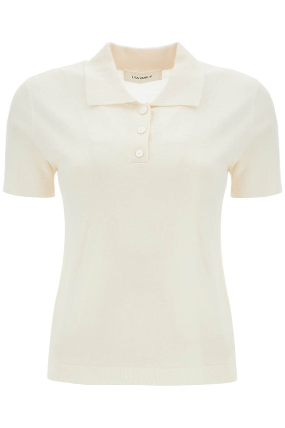 Lisa Yang cashmere nai polo shirt