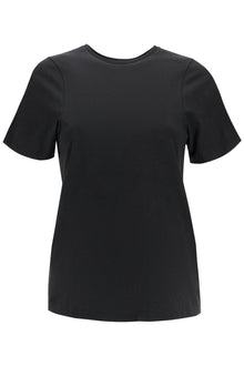  Toteme organic cotton t-shirt curved seams black