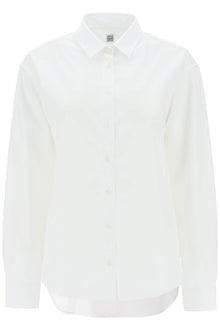  Toteme oversized organic poplin shirt