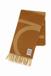 Toteme monogram jacquard wool scarf