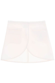  Courreges ellipse twill mini skirt in