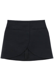  Courreges ellipse twill mini skirt in