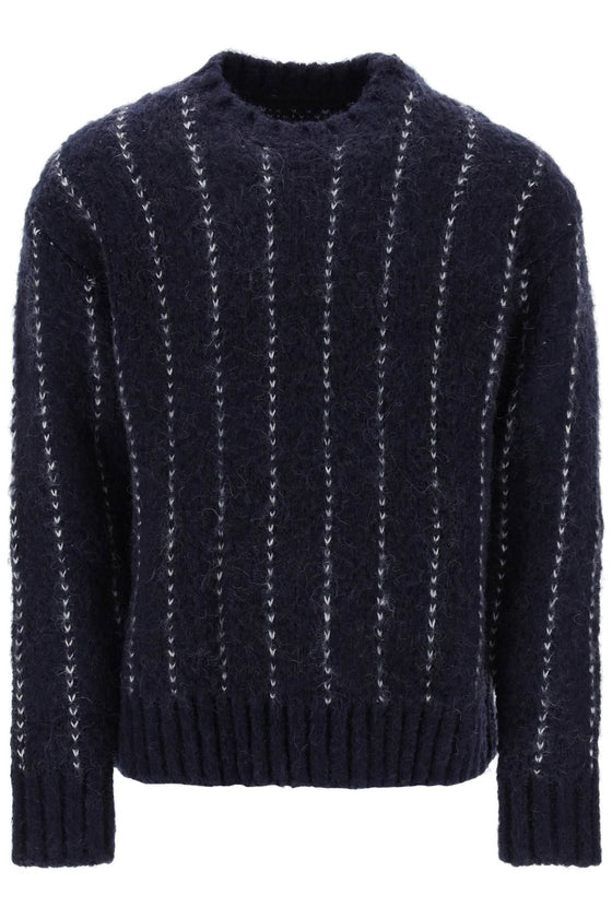 Sacai wool & alpaca pullover