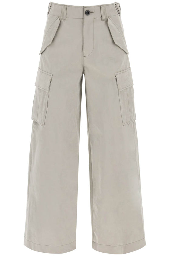 Sacai peach skin technical cargo pants