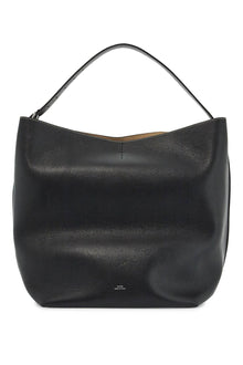  Toteme black calfskin minimalist tote bag with sturdy handle