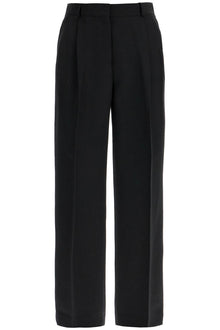  Toteme tailored high-waisted wide-leg pants black sustainable materials