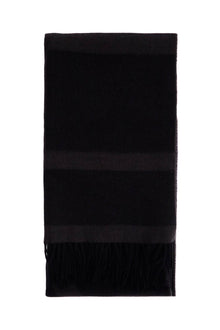  Toteme charcoal grey monogram jacquard wool scarf