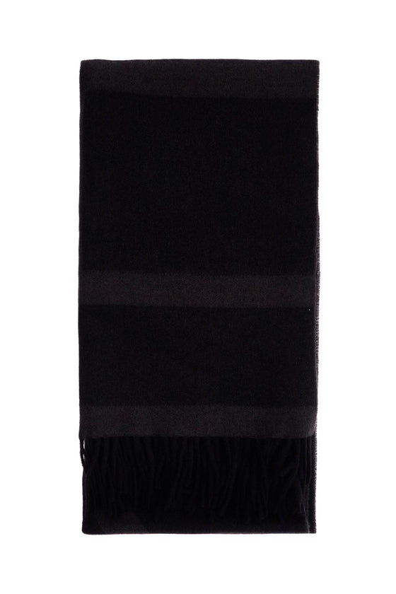 Toteme charcoal grey monogram jacquard wool scarf