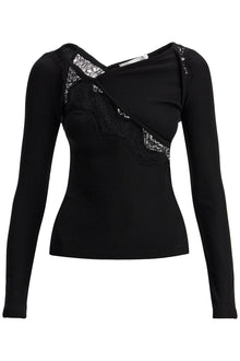  Christopher Esber long-sleeved top with lace