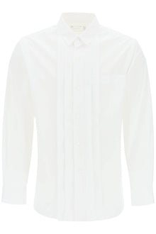  Sacai layered poplin effect shirt with