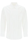 Sacai layered poplin effect shirt with