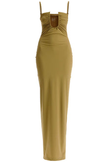  Christopher Esber maxi lycra dress with u-neckline