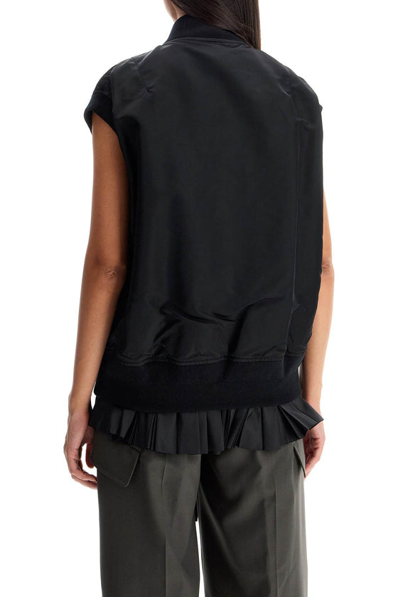 Sacai layered nylon vest for outdoor