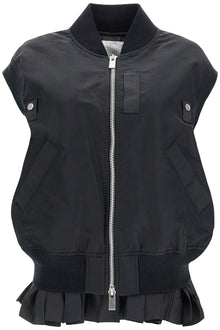  Sacai layered nylon vest for outdoor