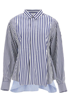  Sacai poplin sticked shirt with