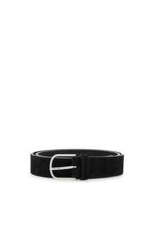  Toteme wide suede leather belt with large buckle