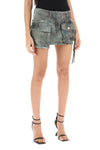 The Attico fay camouflage cargo mini skirt