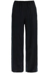 Toteme black high-waisted loose modal pants