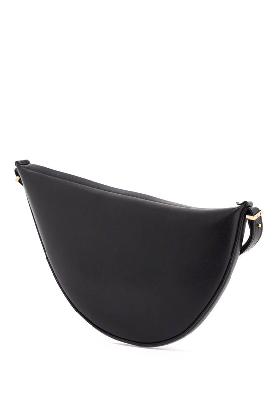 Toteme black calfskin half-moon bag with adjustable shoulder strap