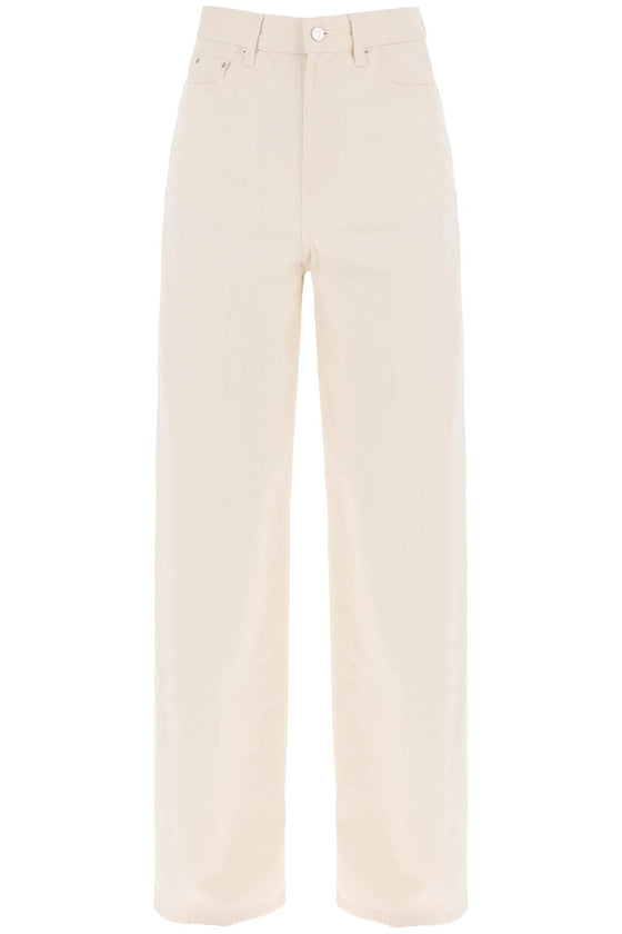 Toteme organic cotton wide leg jeans.