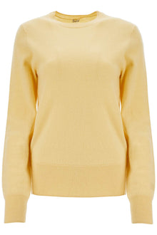  Toteme soft yellow cashmere sweater crew neck