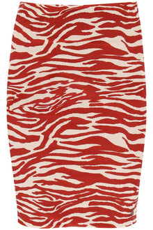  The Attico "mini animal print skirt in eight